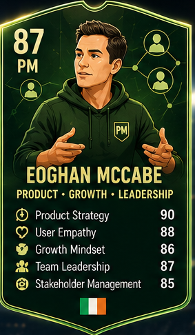 Eoghan McCabe Product Decision League leader card