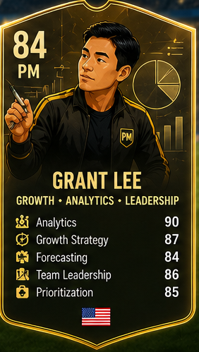 Grant Lee Product Decision League leader card