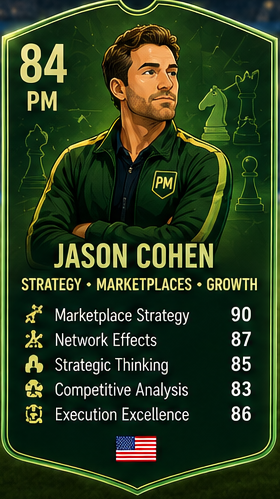 Jason Cohen Product Decision League leader card