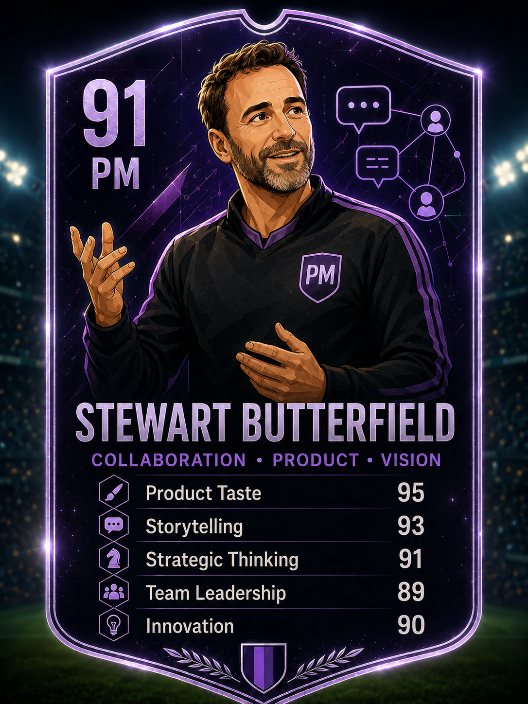 Stewart Butterfield PM leader card